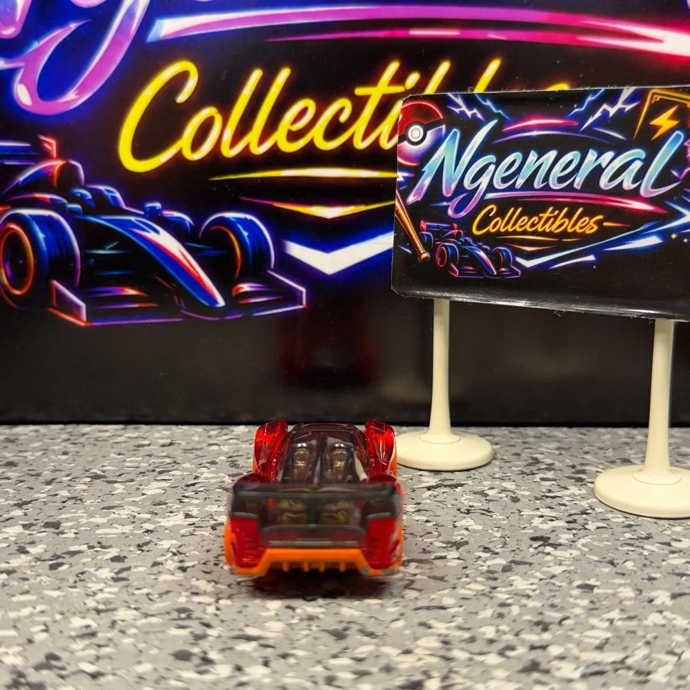 Hot Wheels Electrack Translucent Red Orange Wheels FJV50 2017 X-Raycers 1:64